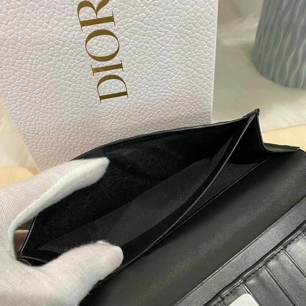 Dior Black and Cream Wallet